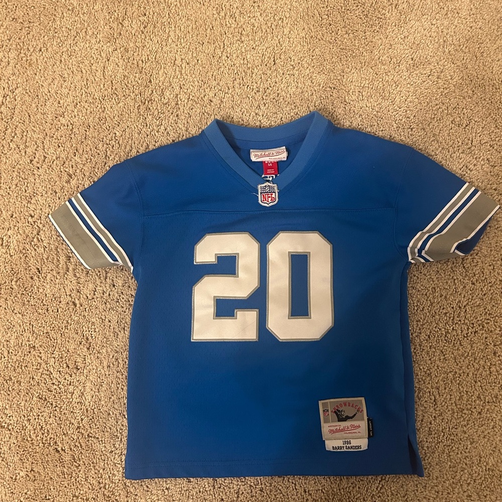 Youth Lions Throwback Sanders NFL Jersey